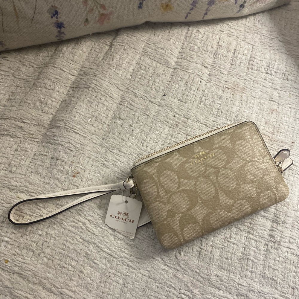 Coach Metallic Gold Wristlet